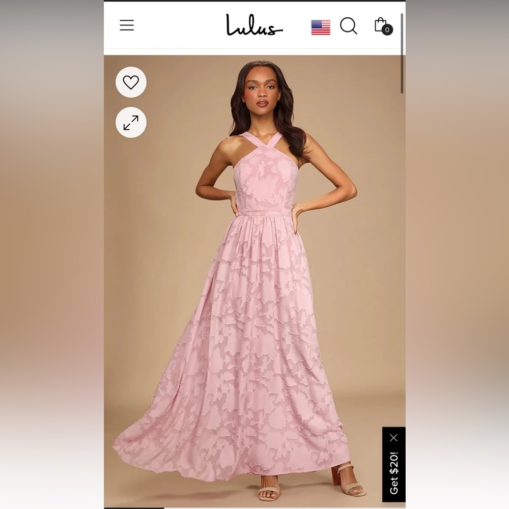 Lulus Mauve Pink Sleeveless Maxi Dress